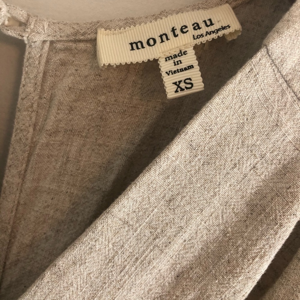 Monteau Linen Blend Jumpsuit - Picture 3 of 6